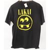 Image 1 : LAKAI MENS BLACK/YELLOW LOGO T-SHIRT