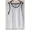 Image 1 : QUIKSILVER MENS WHITE/BLUE TRIM TANK TOP