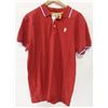 Image 1 : WESC MENS RED/WHITE/BLUE PULLOVER POLO SHIRT