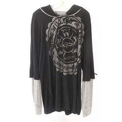 ENDEAVOR MENS BLACK/GREY LONG SLEEVE VARSITY PULL