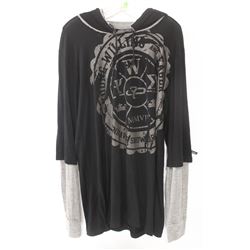 ENDEAVOR MENS BLACK/GREY LONG SLEEVE VARSITY PULL