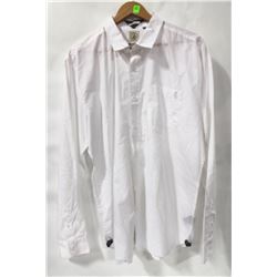 VOLCOM MENS WHITE LONG SLEEVE BUTTON UP CLASSIC