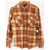 Image 1 : BRIXTON MENS AUBURN PLAID LONG SLEEVE FLANNEL