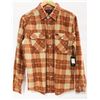 Image 1 : BRIXTON MENS AUBURN PLAID LONG SLEEVE FLANNEL