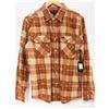 Image 1 : BRIXTON MENS AUBURN PLAID LONG SLEEVE FLANNEL