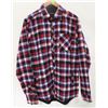 Image 1 : EKUMENIK BLUE/RED/WHITE PLAID FLANNEL BUTTON UP