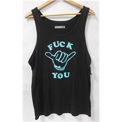 KR3W F-U MENS BLACK TANK TOP