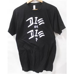 MENS BLACK DIE OR DIE T-SHIRT