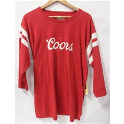 BRIXTON MENS RED 3/4 LENGTH COORS SHIRT