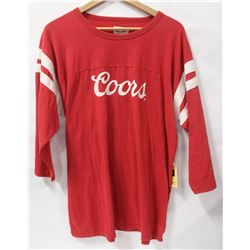 BRIXTON MENS RED 3/4 LENGTH COORS SHIRT