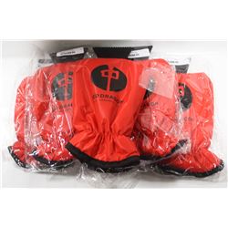 BAG OF 6 RED DRAGON ICE SCRAPER MITS