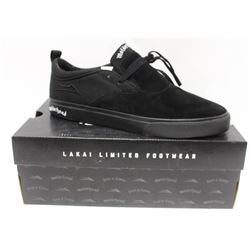 LAKAI MOTORHEAD RILEY2 BLACK/WHITE SUEDE MENS SHOE