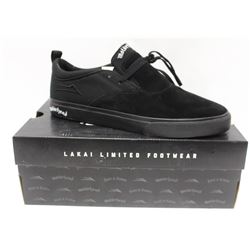 LAKAI MOTORHEAD RILEY2 BLACK/WHITE SUEDE MENS SHOE