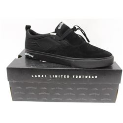 LAKAI MOTORHEAD RILEY2 BLACK/WHITE SUEDE MENS SHOE