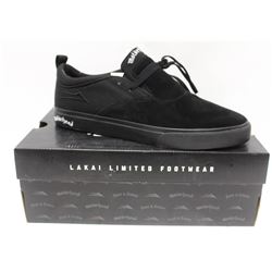 LAKAI MOTORHEAD RILEY2 BLACK/WHITE SUEDE MENS SHOE