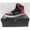 Image 1 : SUPRA VADER BLACK RED/WHITE MENS SHOE SIZE 9.5