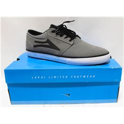 LAKAI GRIFFIN GREY/BLACK SUEDE MENS SHOE SIZE 13