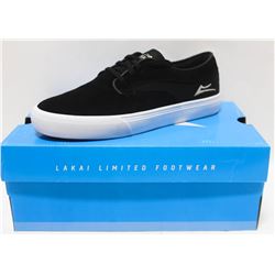 LAKAI RILEY BLACK SUEDE MENS SHOE SIZE 9