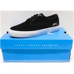 LAKAI RILEY BLACK SUEDE MENS SHOE SIZE 10