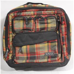 BURTON RED/TAN PLAID DJ BAG