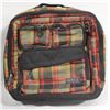 Image 1 : BURTON RED/TAN PLAID DJ BAG