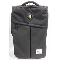 HERSCHEL BLACK ROLLING LUGGAGE BAG