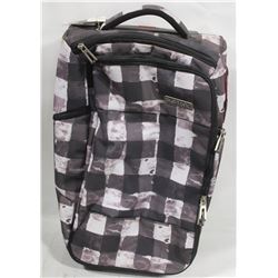 BURTON BLACK/WHITE ROLLING LUGGAGE BAG