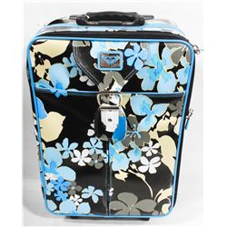 ROXY FLORAL PATTERN ROLLING LUGGAGE BAG