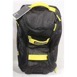 BURTON BLACK/YELLOW ROLLING LUGGAGE BAG