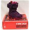 Image 1 : RIDE LOCKET 12+ WOMENS PURPLE SNOWBOARD BOOTS