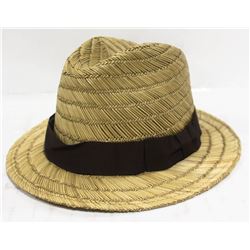 BRIXTON RAWLINS TAN FEDORA SIZE LARGE