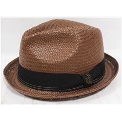 BRIXTON CASTOR BROWN BLACK GOLD FEDORA