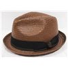 Image 1 : BRIXTON CASTOR BROWN BLACK GOLD FEDORA