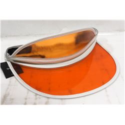 BRIXTON WHITE LEATHER VISOR