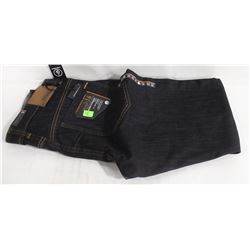 VOLCOM SOLVER MODERN STRAIGHT DARK WASH MENS BLUE