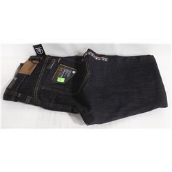 VOLCOM SOLVER MODERN STRAIGHT DARK WASH MENS BLUE