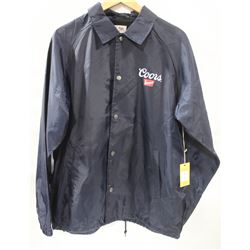 BRIXTON COORS BANQUET NAVY JACKET SIZE LARGE