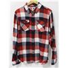 Image 1 : ELEMENT BLUE/RED/WHITE PLAID MENS LONG SLEEVE