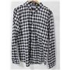 Image 1 : ELEMENT MENS NAVY/WHITE PLAID LONG SLEEVE BUTTON