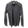 Image 1 : ELEMENT MENS BLACK LONG SLEEVE BUTTON UP SHIRT