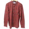 Image 1 : ELEMENT MENS RED/BLACK PLAID LONG SLEEVE BUTTON UP
