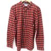 Image 1 : ELEMENT MENS RED/BLACK PLAID LONG SLEEVE BUTTON UP
