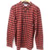 Image 1 : ELEMENT MENS RED/BLACK PLAID LONG SLEEVE BUTTON UP