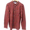 Image 1 : ELEMENT MENS RED/BLACK PLAID LONG SLEEVE BUTTON UP