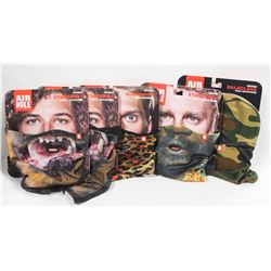 LOT OF 5 ASSORTED AIR HOLE FACE COVERS