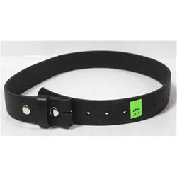 INDY BLACK LEATHER BELT