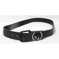 VOLCOM BLACK LEATHER BELT