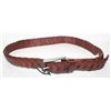 Image 1 : NIXON BROWN WOVEN LEATHER BELT