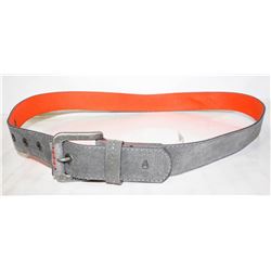 NIXON SUEDE AND POLYESTER GREY BELT