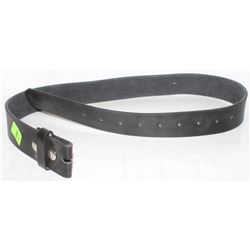 INDY BLACK LEATHER BELT